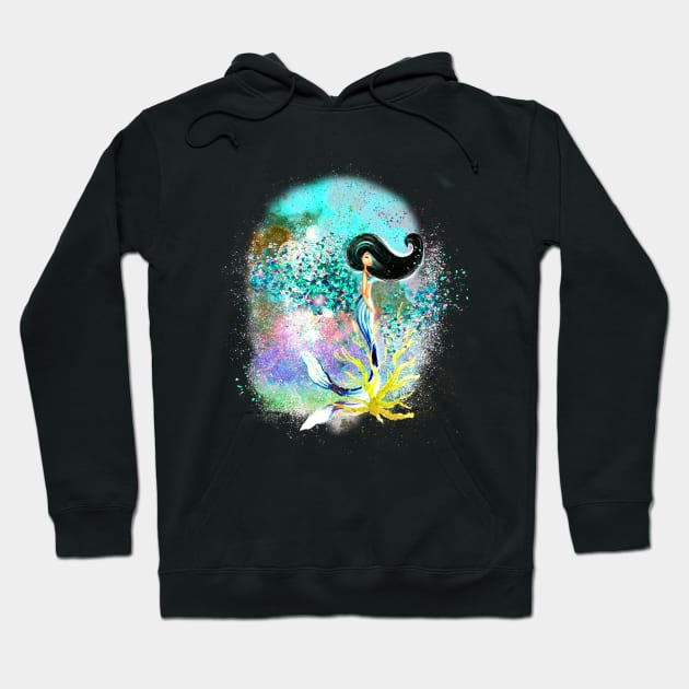 African Mermaid Splash Hoodie by digitaldoodlers